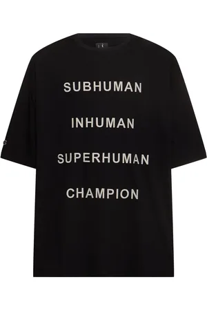 Rick Owens Camiseta De Algodón