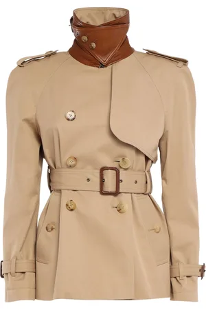 Chloé Abrigo Trench De Gabardina De Algodón