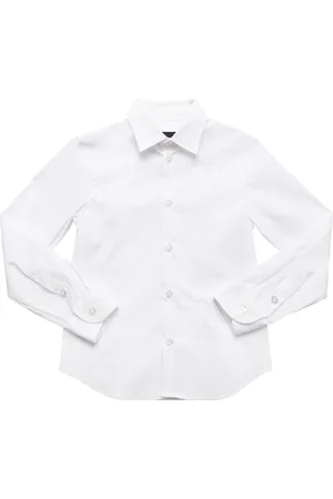 Emporio Armani Camisa De Popelina De Algodón