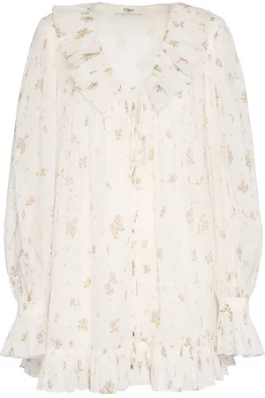 Chloé Vestido Corto De Algodón