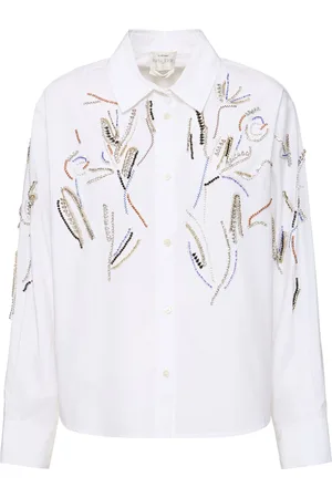 FORTE FORTE Camisa De Popelina De Algodón Decorada