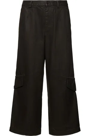 DRIES VAN NOTEN Pantalones Cargo De Sarga De Algodón