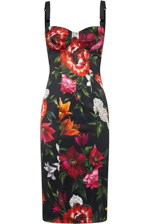 Dolce & Gabbana Vestido Midi De Satén