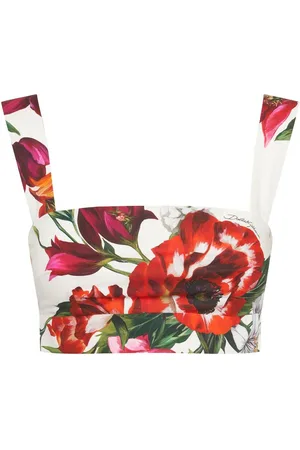 Dolce & Gabbana Top De Algodón Estampado