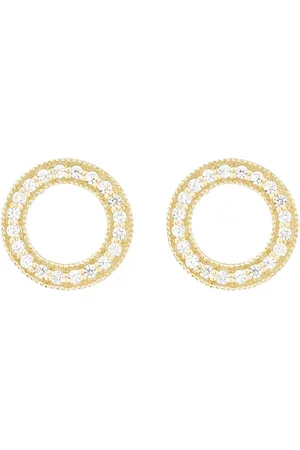 Luxenter Pendientes Busah oro de ley de 18k y diamantes