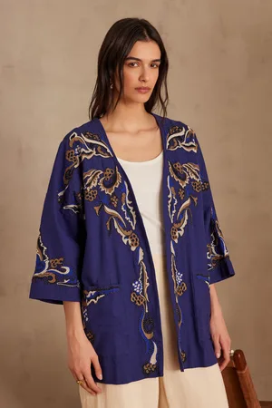 MAISON 123 Chaqueta nouria bordada de algodón