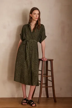 MAISON 123 Vestido camisero louisa estampado