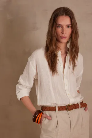 MAISON 123 Blusa unisex jack/ie de algodón