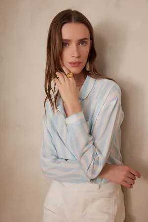 MAISON 123 Blusa marilou 100% algodón a rayas