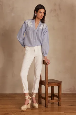 MAISON 123 Jean chino nalla de algodón