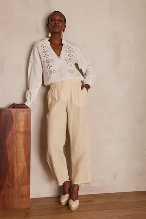 MAISON 123 Pantalón bastien de lino
