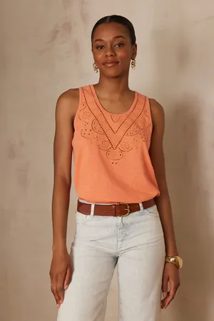 MAISON 123 Top ariane de algodón