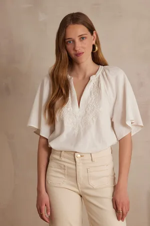 MAISON 123 Blusa poker de algodón