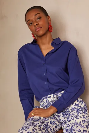 MAISON 123 Camisa pinky de algodón