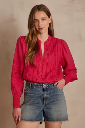 MAISON 123 Blusa brenda de algodón