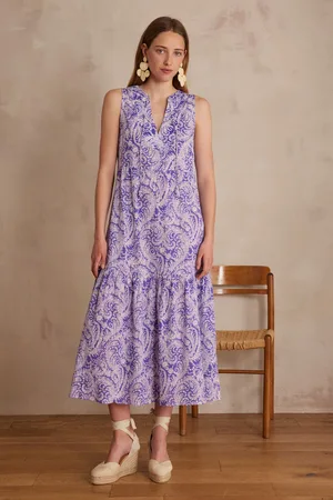 MAISON 123 Vestido largo lima de algodón