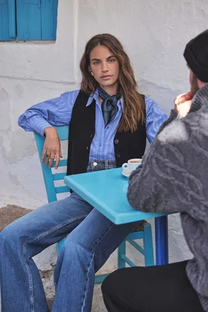 MAISON 123 Camisa crop petronille