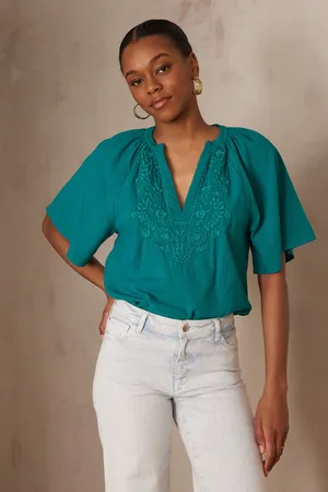 MAISON 123 Blusa poker de algodón