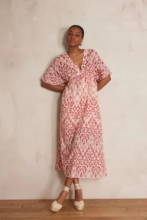 MAISON 123 Vestido largo loubna de algodón