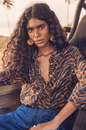 MAISON 123 Blusa de algodón colette