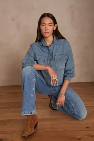 MAISON 123 Camisa vaquera clara