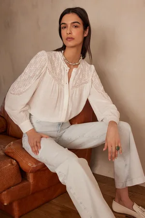 MAISON 123 Blusa preppy 100% algodón
