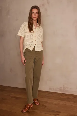 MAISON 123 Pantalón unisex de algodón bobby