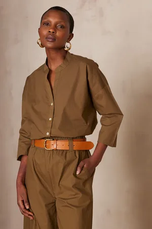 MAISON 123 Camisa partie de algodón