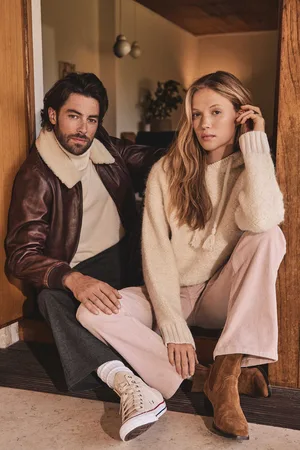 MAISON 123 Chaqueta de cuero unisex alex