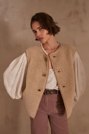 MAISON 123 Chaqueta sin mangas sabrina