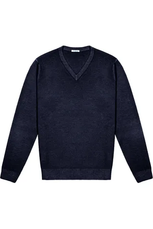 Malo Jersey con cuello de pico en mezcla de cachemir