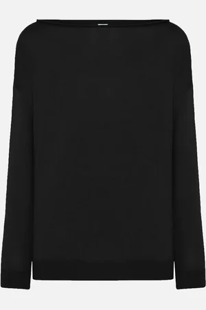 Malo Jersey de cuello barco en cachemira y seda