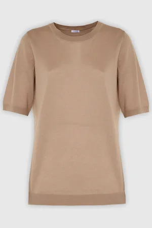 Malo Jersey de cuello redondo de cachemir y seda