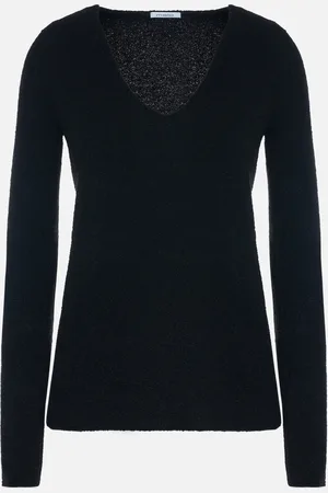 Malo Jersey con cuello de pico de mezcla de cachemir