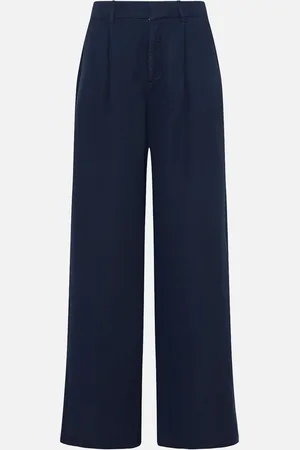 Malo Pantalón recto de algodón, lino y tencel.