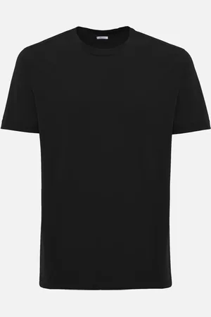 Malo Camiseta de cuello redondo en punto jersey de algodón