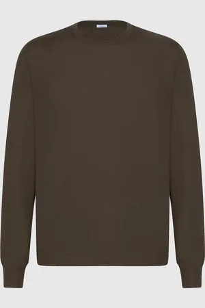 Malo Polo de cuello redondo en cachemira y seda