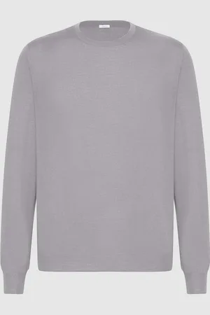 Malo Polo de cuello redondo en cachemira y seda