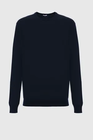 Malo Polo de cuello redondo en cachemira y seda