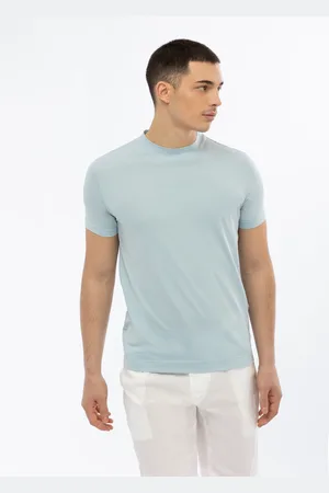Malo Jersey de cuello redondo de algodón elástico