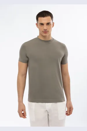 Malo Jersey de cuello redondo de algodón elástico