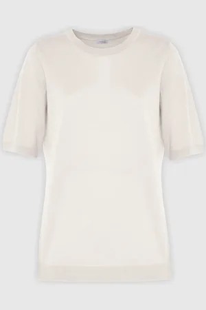 Malo Jersey de cuello redondo de cachemir y seda