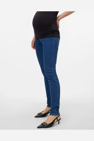 Mama;licious Jeggings Corte Skinny Cintura Extraalta
