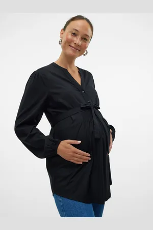 Mama;licious Tops Corte Regular Cuello Mao