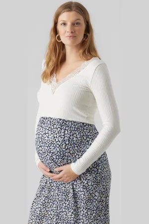 Mama;licious Tops Corte Regular Cuello En V