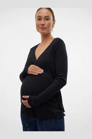 Mama;licious Tops Corte Regular Cuello En V
