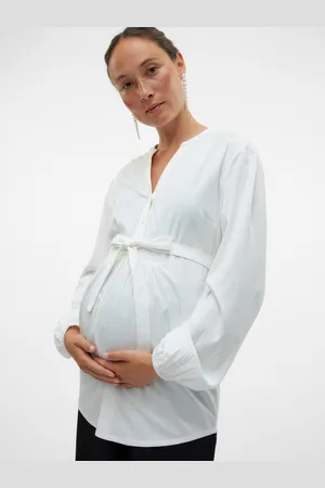 Mama;licious Tops Corte Regular Cuello Mao