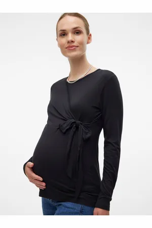 Mama;licious Tops Corte Slim Cuello Redondo