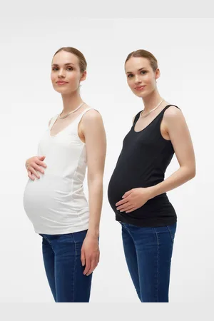 Mama;licious Camisetas De Tirantes Corte Regular Cuello En U