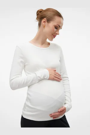 Mama;licious Tops Corte Slim Cuello Redondo